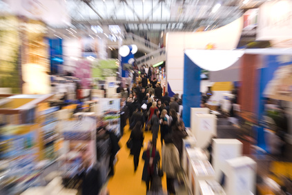 people at commercial fair